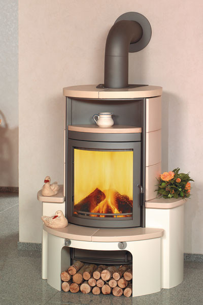 Kaminofen / Dauerbrandofen Hark Avenso raumluftunabhängig creme 7 kW