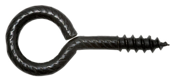Ringschrauben 10 × 20 mm, Stahl schwarz verzinkt, 2 Stück