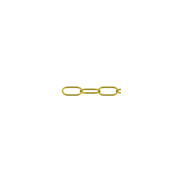 Uhrkette Nr. 2040 Stahl vermessingt, 1 mm, Meterware
