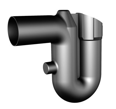 Überlaufsiphon DN 100 schwarz + Kleintierschutz GRAF GARANTIA 331004