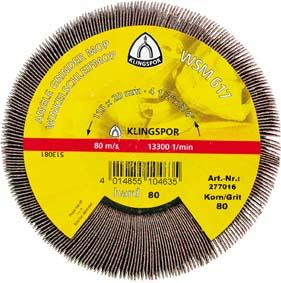 Winkelschleifmop WSM 617 125x20mm K 80 Klingspor