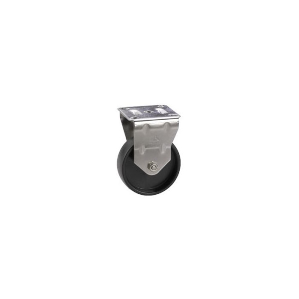 Möbel-Bockrolle 50 × 19 mm, Kunststoffrad, Platte 55 × 55 mm