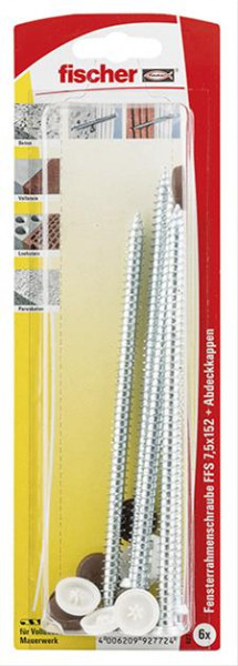 Fensterrahmenschraube FFS 7,5x152 K (6)