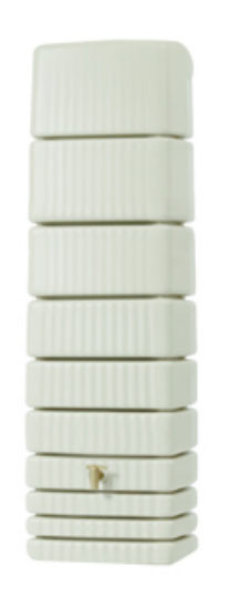 4Rain Regentonne Wandtank Slim 650 Liter sandbeige
