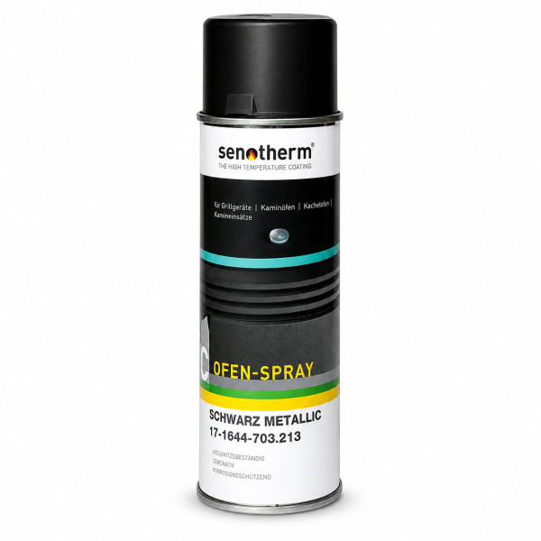 Senotherm Ofenspray schwarz metallic 400 ml hitzebeständig