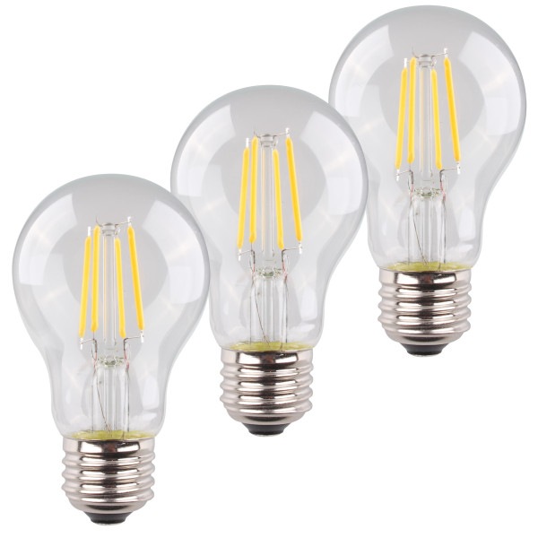 MÜLLER LICHT® Retro LED Lampe Birnenform E27 4W 3er Set