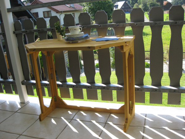 Gartentisch / Balkontisch Habau klappbar Kiefer 90x50cm