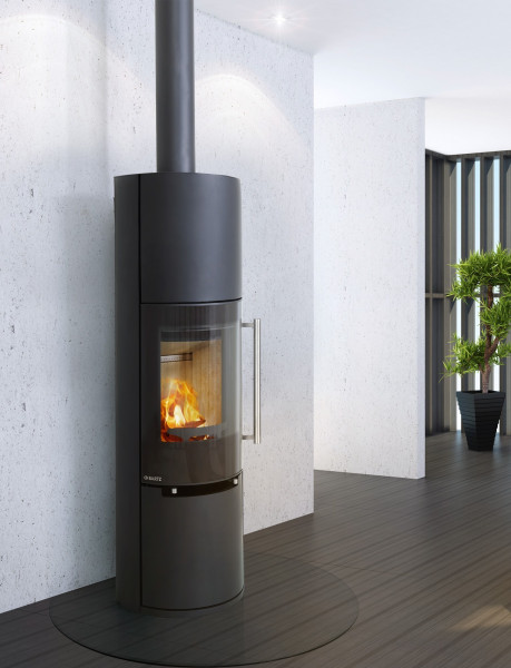 Kaminofen Bartz Linz raumluftunabhängig Stahl schwarz 7kW