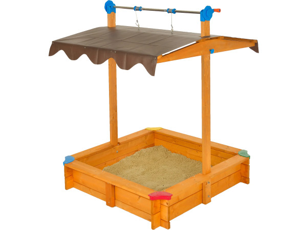 Sandkasten Felix mit Dach 100x100x130cm