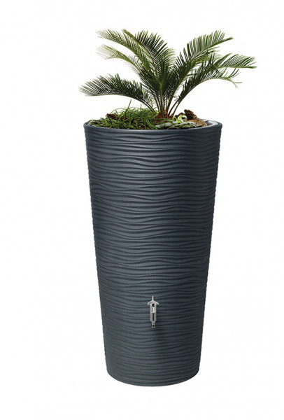 Graf Regentonne Natura 2in1 Regenspeicher graphite grey 210 L