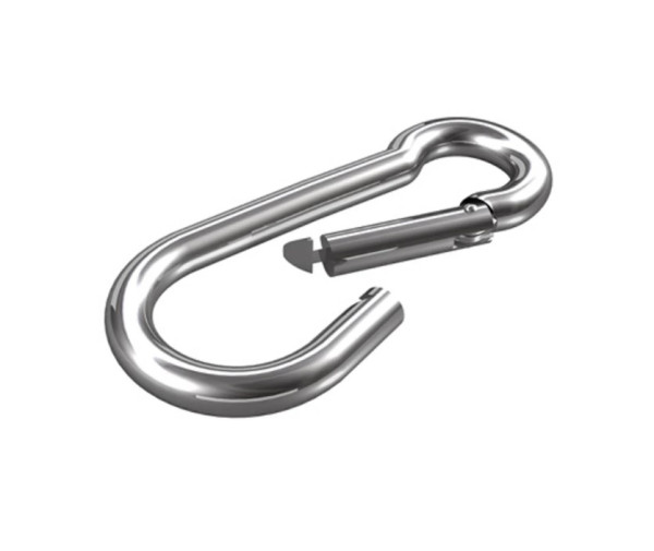 Edelstahl-Karabinerhaken A2 – 6 mm x 60 mm (2 Stück)