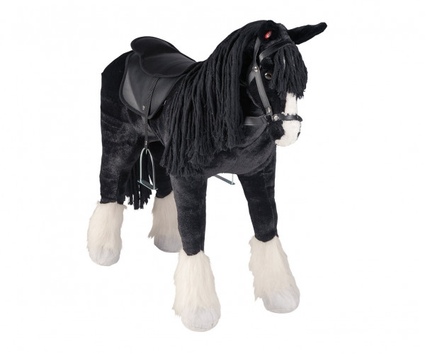 Plüschpferd Shire Horse Pferd mit Sattel + Sound Happy People 58046