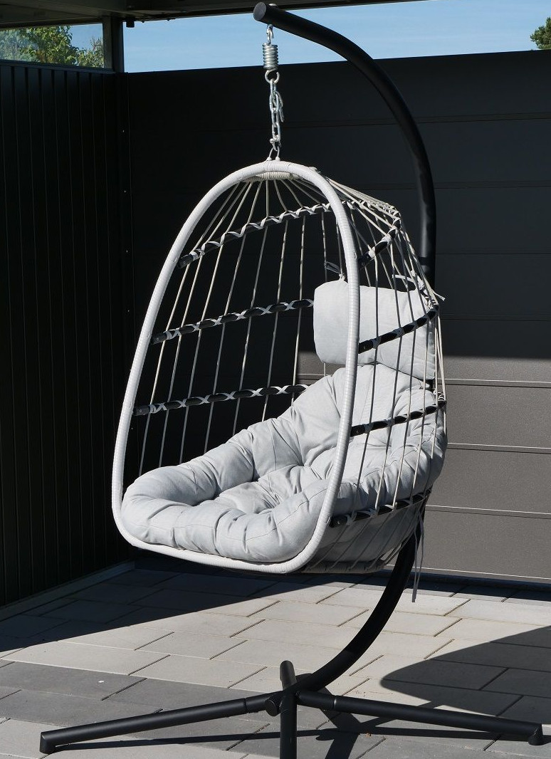 Hängesessel Folt Sterzing Light Grey Bänke Gartenmöbel edinger