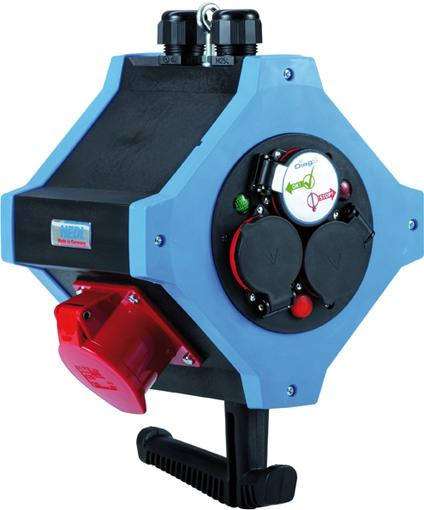 Energie-Hängeverteiler 6xSchuko,2xCEE Hedi