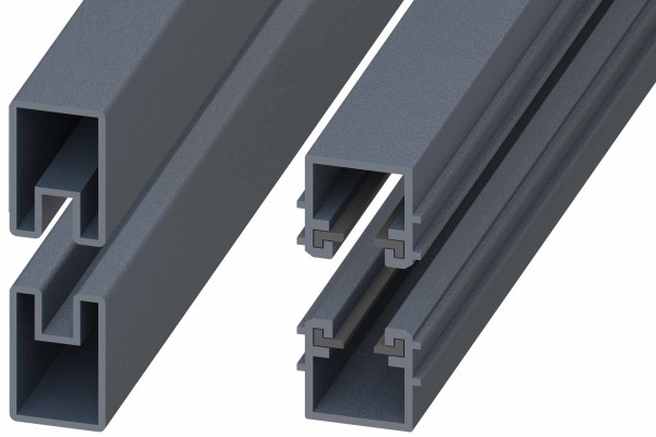 EASY-BOARDS Alu-Montageleisten-Set Anthrazit
