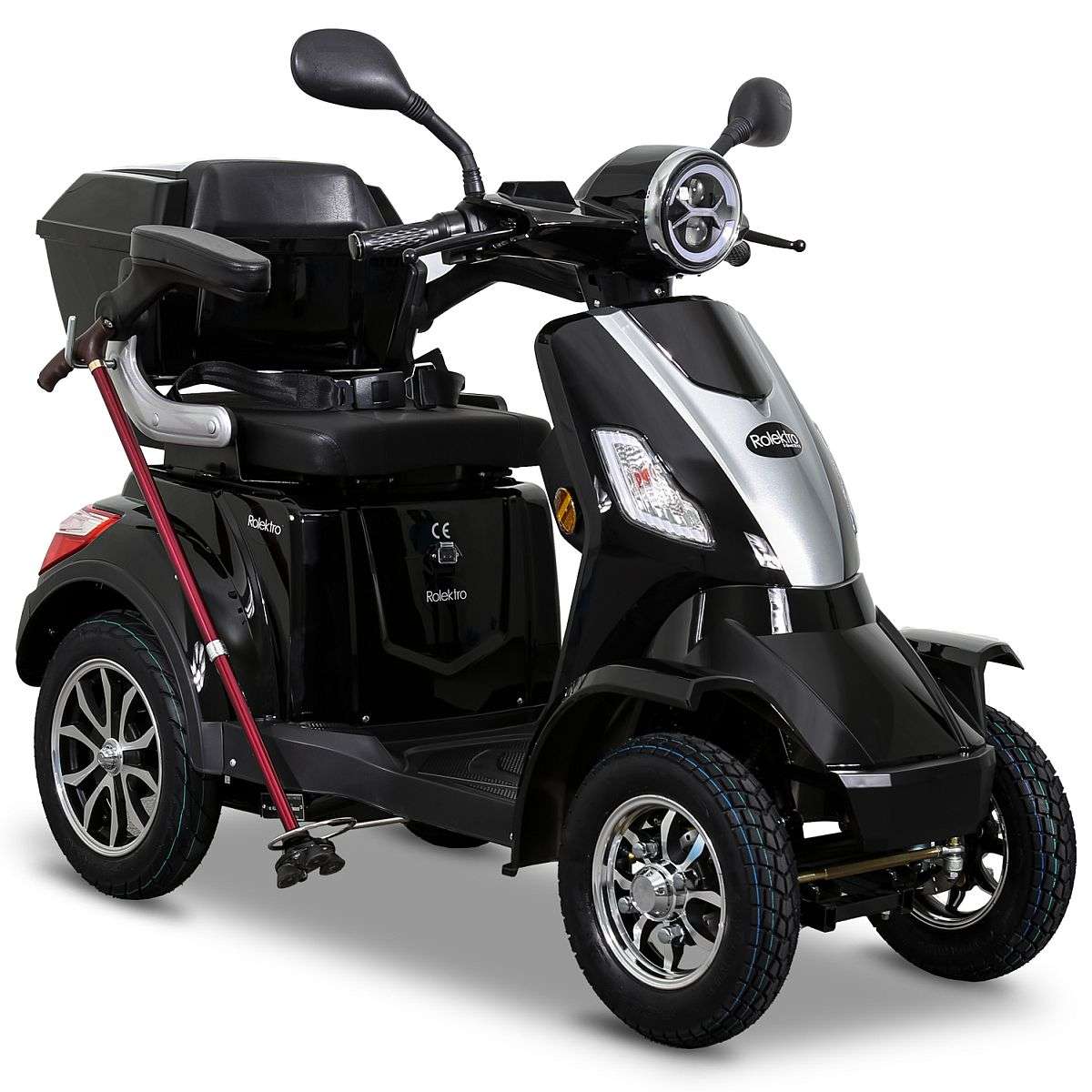 Seniorenmobil Elektromobil Elektroroller Rolektro Quad 25BG schwarz | Seniorenmobil Elektromobil ...