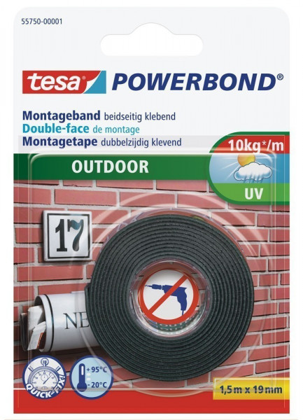 tesa® Powerbond Outdoor 1,5 m x 19 mm