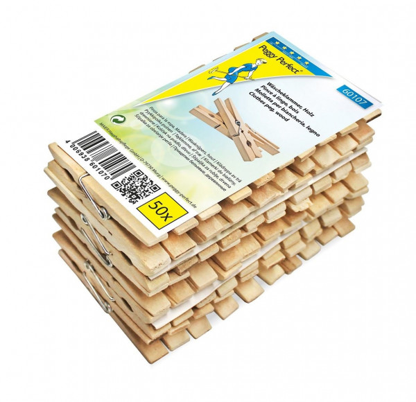 Peggy Perfect® Wäscheklammern Holz 50 Stück 60107