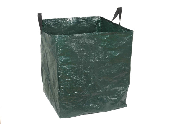 floraworld Gartenabfallsack eckig 250 l mit 2 Tragegriffen, grün