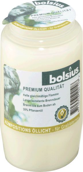 Bolsius Grablicht / Kompositionsöllicht Nr. 3 weiß