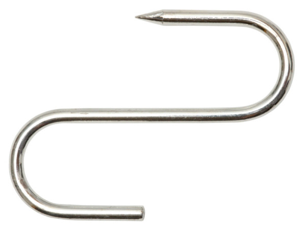Fleischerhaken 120 mm, Stahl verzinnt, 2 Stück