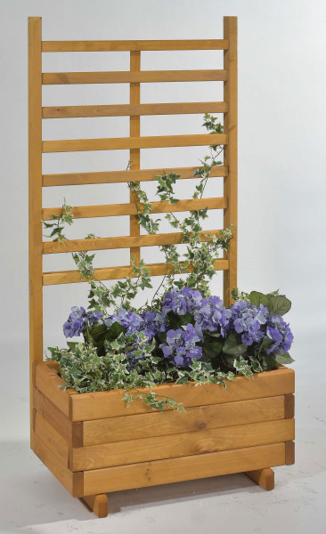 Kasten mit Rankgitter Gmunden 68x37x136cm honig