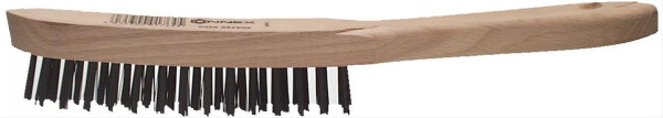 Stahl-Drahtbürste 5rhg. Holzkörper