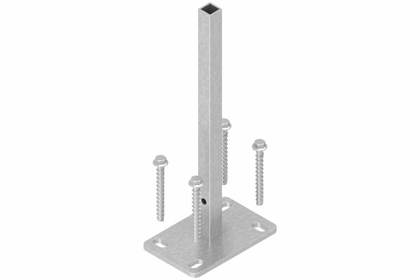 EASY-FENCE Pfostenträger für Alu-Pfosten 100 und 190 cm, feuerverzinkt