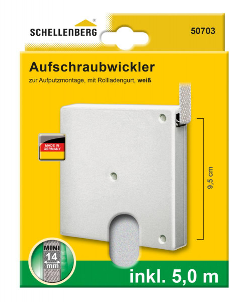Schellenberg Aufschraubwickler Mini weiß 50703