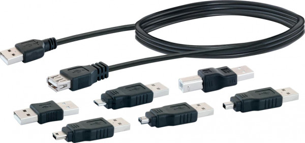 SCHWAIGER® USB 2.0 Anschlussset 7-teilig