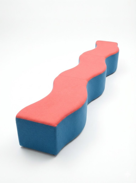 B-Ware Steelcase "Ripple Bench" von Laurinda Spear Wellenbank