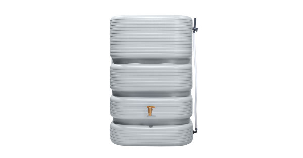 4rain Quadro Wandtank betongrau, Basicline, 500 Liter