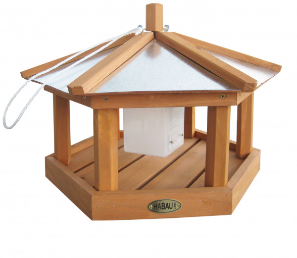 Vogelhaus / Futterhaus Habau Kohlmeise mit Silo Ø40x28cm