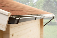 Weka Dachrinne / Kastenrinnen-Set Gr.1 für Satteldächer bis 450 cm Weka Dachrinne / Kastenrinnen-Set Gr.1 für Satteldächer bis 450 cm