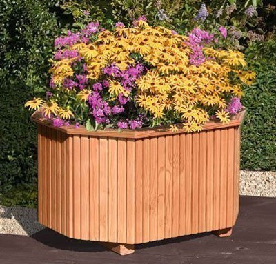 Blumenkasten 8-eckig Lärche 52 x 38 x 33 cm
