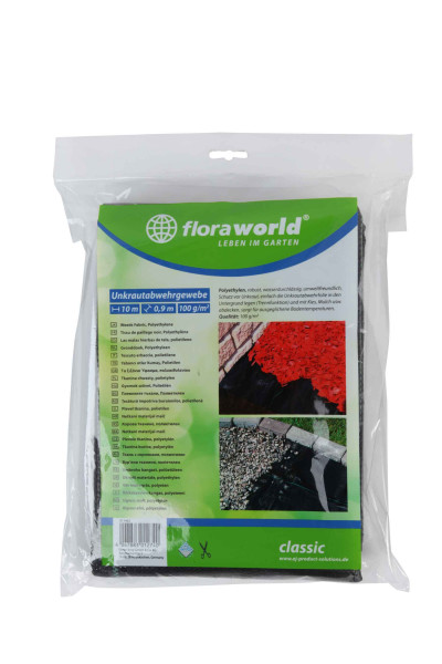 Unkrautabwehrgewebe classic floraworld 10x0,9m