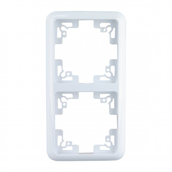 Unitec Abdeckrahmen 2-fach Montreal Serie 502 ultraweiß 1 Stück