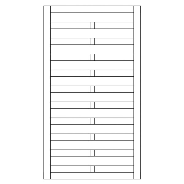 Sichtschutzzaun / Torelement Dichtzaun Pforte kdi 100x180cm