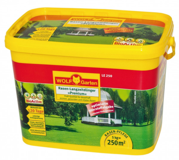 Wolf Garten Rasen Langzeitdünger Premium LE300 bis 120 Tage für 300m²