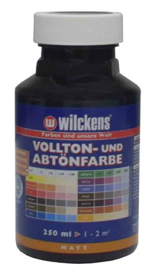 Wilckens® Vollton- und Abtönfarbe Schwarz matt 250ml
