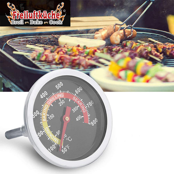 Backofen Grill Räucherofen Pizzaofen Thermometer 400/450 C
