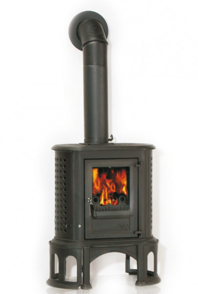 Kaminofen Globe-fire Herculina S raumluftunabhängig Guss schwarz 7kW