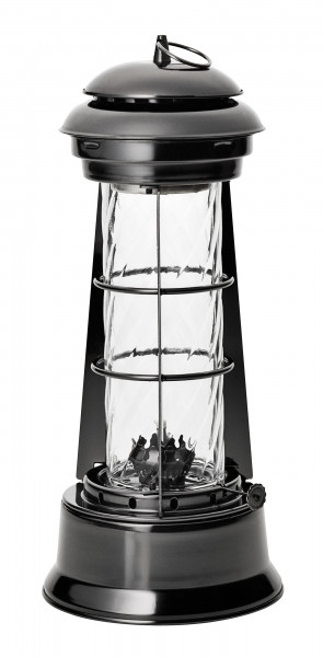Öl-Lampe Uranus Boomex Deco schwarz H 30,5cm