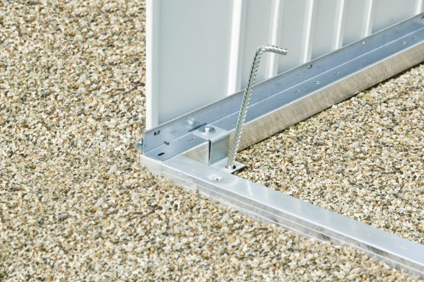 Bodenrahmen Alu für Biohort Gerätehaus HighLine H1 252x132x4cm