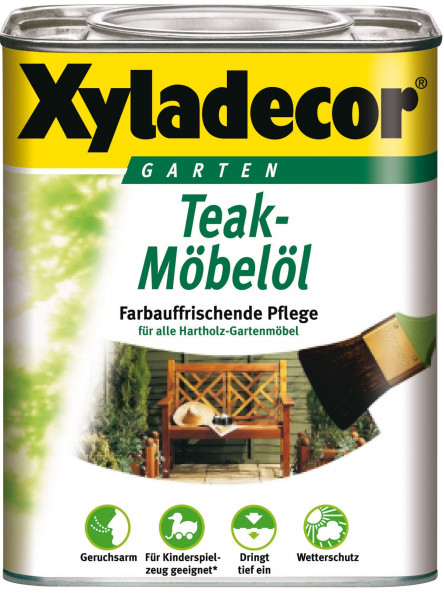 XYLADECOR Teak Möbelöl 0,75 L / Holzpflege / Holzschutz