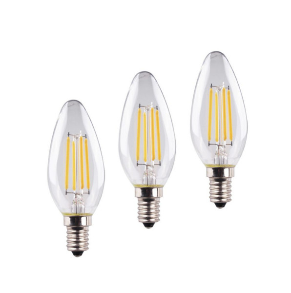 Müller Licht LED Kerze 4W E14 2700K klar 3er Box