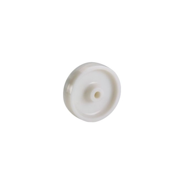Polyamidrad 100 × 35 mm, Gleitlager, Bohrung 12 mm, Nabe 40 mm, weiß