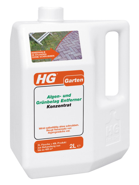 HG Algen- und Grünbelagentferner Konzentrat 2 Liter