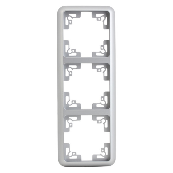 Abdeckrahmen Montreal S503 3-fach silber