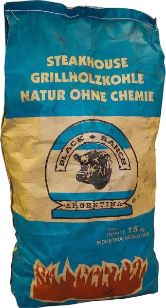 Black Ranch Quebracho Argentinien Holzkohle / Steakhausholzkohle 15 kg